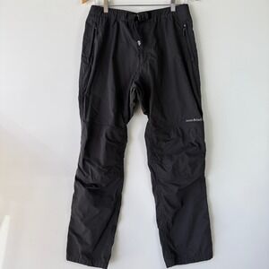 Montbell Sunny Side Pants Mens M Black Excellent Hiking Outdoor Nylon 1105435